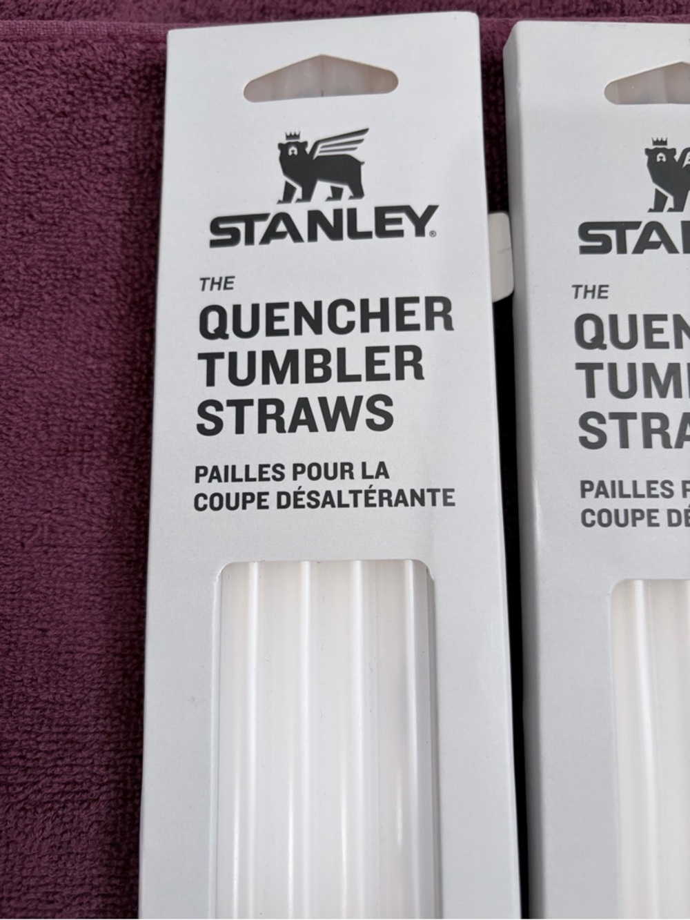 Stanley White Quencher Tumbler Straws - Pack of 8 - Picture 2 of 3